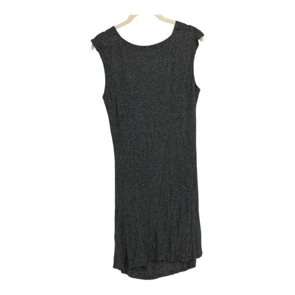 Sandro Heathered Grey Ruched Short Sleeve Jersey Mini  Dress size 8 / L - Picture 4 of 11